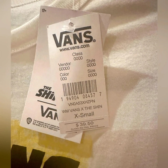 Vans The Shining long sleeve T-shirt House of Terror collection size XS NWT - Picture 6 of 7